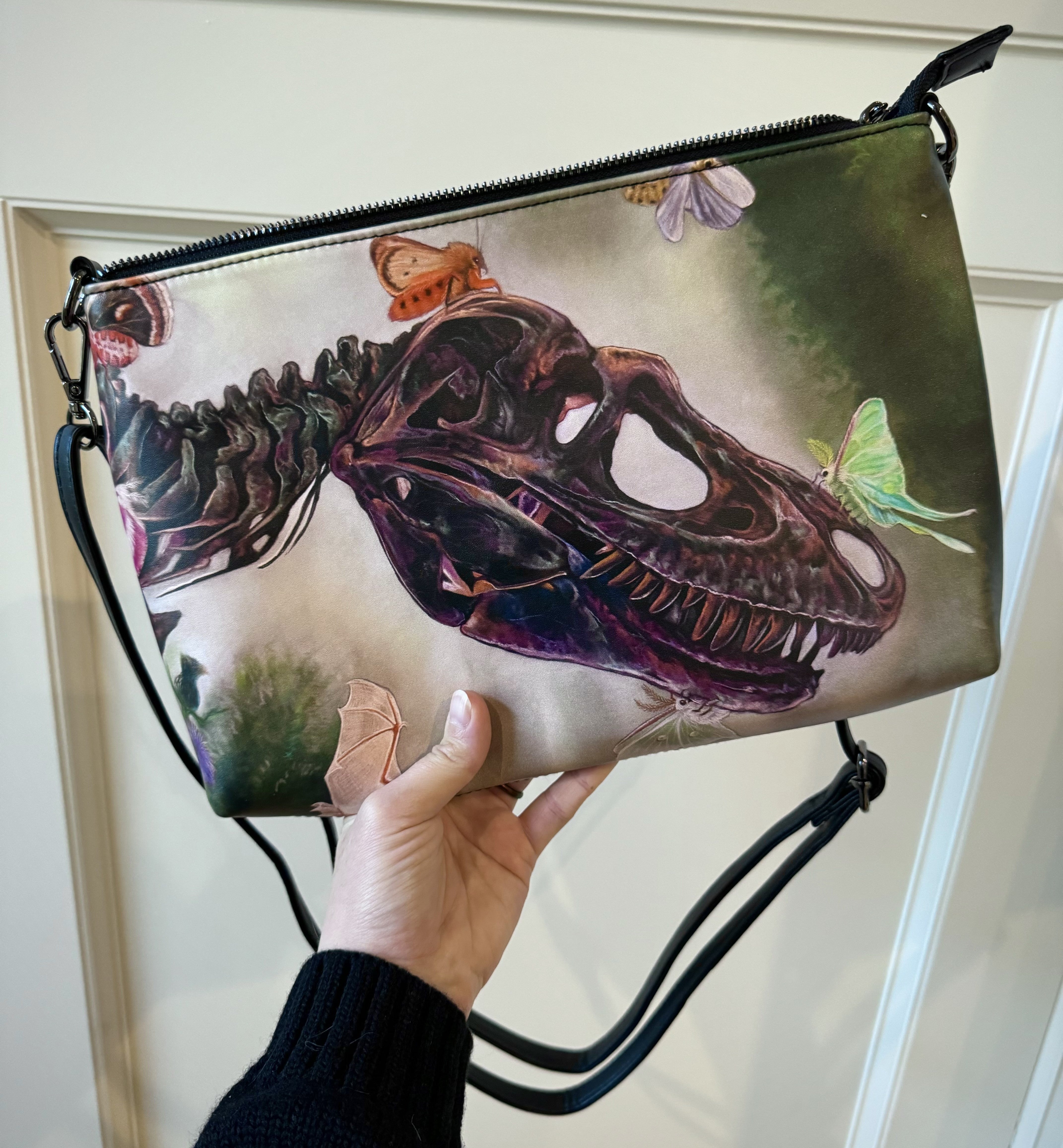 Cretaceous Grin” Crossbody bag – Ashley Art Anderson