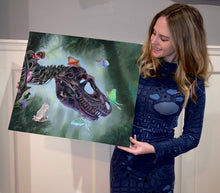 Load image into Gallery viewer, ORIGINAL Pastel Drawing - "Cretaceous Grin"