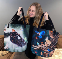 Load image into Gallery viewer, "Cretaceous Grin" Tote bag