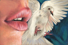 Load image into Gallery viewer, ORIGINAL Pastel Drawing - "Speaking Dove"