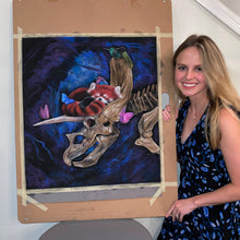Load image into Gallery viewer, ORIGINAL Pastel Drawing - "Mesozoic Tranquility"