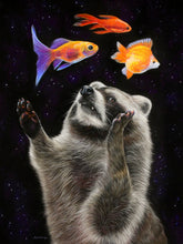 Load image into Gallery viewer, ORIGINAL Pastel Drawing - &quot;Raccoon Dreams&quot;
