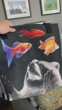 Load and play video in Gallery viewer, &quot;Raccoon Dreams&quot; Tote bag
